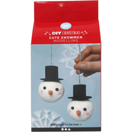 Cadeauset Sneeuwpop Kerstballen maken