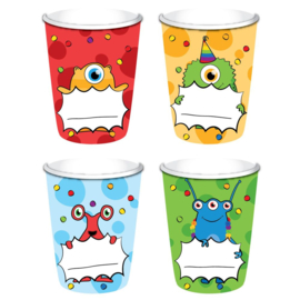 Funny Monsters Bekers - 8 st