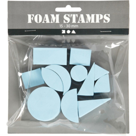 Foam Stempels | 15-30 mm | 12 stuks