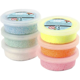 Foam Clay Glitter  - 6 kleuren klei - elk 14 gr