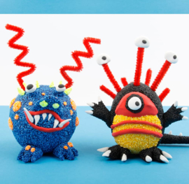 Knutsel idee en tips: Funny Monsters van Foam Clay