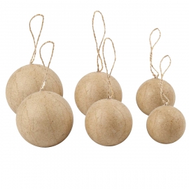 6 Kerstballen Diameter 4-6 cm