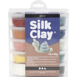 Silk Clay (Klei) Natuur - 10 x 40 gr