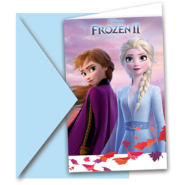 Frozen 2 Uitnodigingen - 6 st