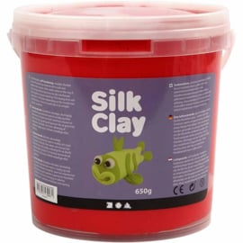 Silk Clay - 650 gr klei - Kleur rood