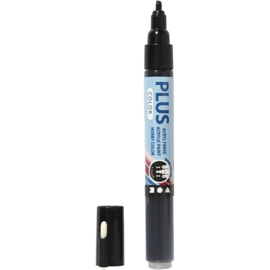 Plus Color Marker | 1-2 mm | Black | Verf op waterbasis