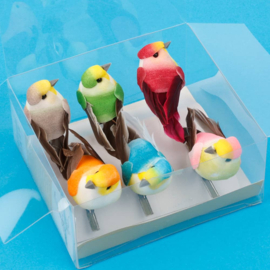 Knutselpakket Kinderfeestje - Vogelhuisjes versieren met Decoupage papier