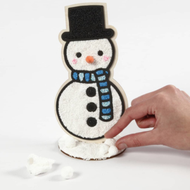 Knutselidee: Foam Clay Sneeuwpoppen Figuren