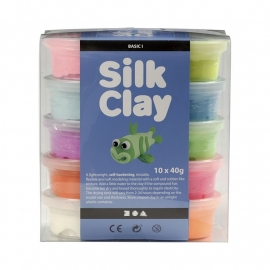 Silk Clay (Klei) Pastel - 10 x 40 gr