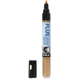 Plus Color Marker | 1-2 mm | Gold | Verf op waterbasis