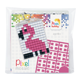 Pixelhobby Sleutelhanger Flamingo