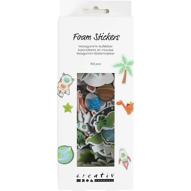 EVA Foam Stickers - Astronauten en Dino's - 150 st