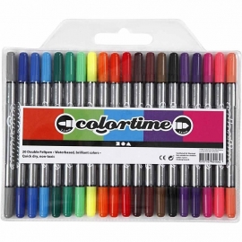Colortime Dubbelstiften - 20 kleuren