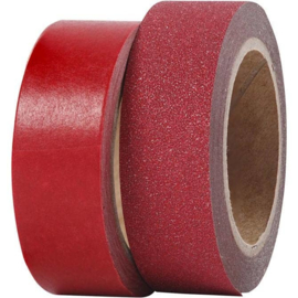 Masking Tape - 2 st - Keuze uit rood, goud en zilver