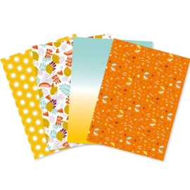 Decopatch Mix & Match Summer | 4 vellen decoupage papier van 30 x 40 cm