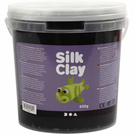 Silk Clay - 650 gr klei - Kleur zwart