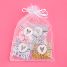 Set voor 1 persoon - Armbandjes maken - Pastel