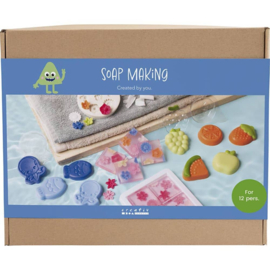 Zeep maken Pakket | Incl. zeep, vormpjes en zeepverf | voor 10 tot 12 kinderen