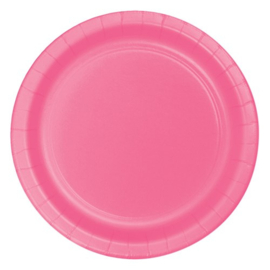 Bord van Karton - Roze - 23 cm - 8 st