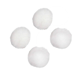 Kleine PomPoms | wit | 15 mm | 200 st