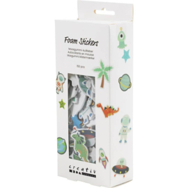 EVA Foam Stickers - Astronauten en Dino's - 150 st