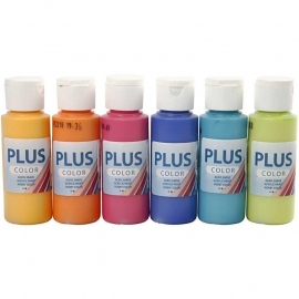 Plus Color Acrylverf | 6 kleuren | 60 of 250 ml