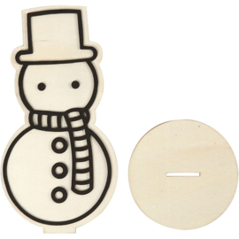 Staande Sneeuwpop - 18,5 cm