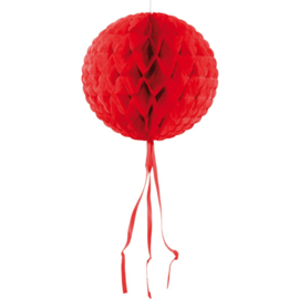 Honeycomb Bollen | rood | 30 cm