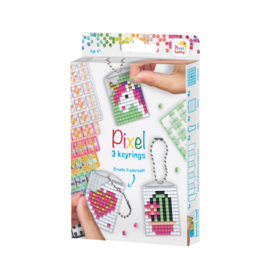 Pixelhobby Sleutelhanger Set Cute - 3 Medaillons - 38 Patronen