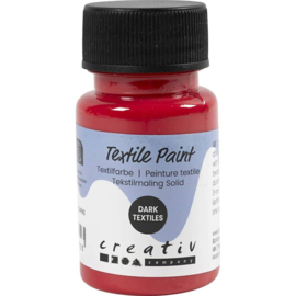 Textielverf - Dekkend - 50 ml - Kleur Rood