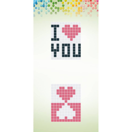 Pixelhobby Sleutelhanger I Love You