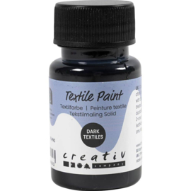 Textielverf - Dekkend - 50 ml - Kleur Zwart