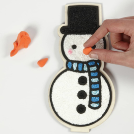 Knutselidee: Foam Clay Sneeuwpoppen Figuren