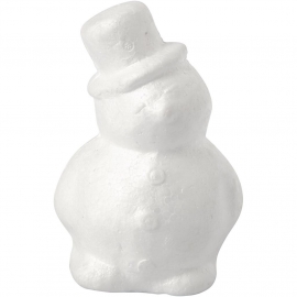 Sneeuwpop van Styropor - 17 cm