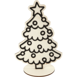 Staande Kerstboom - 19,5 cm