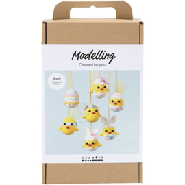 Knutselpakket - Schattige Paaskuikens