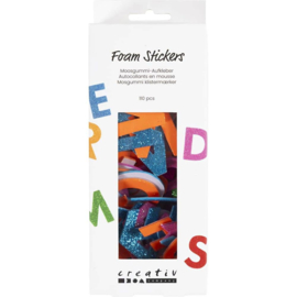 EVA Foam Glitter Stickers - Letters - 110 st