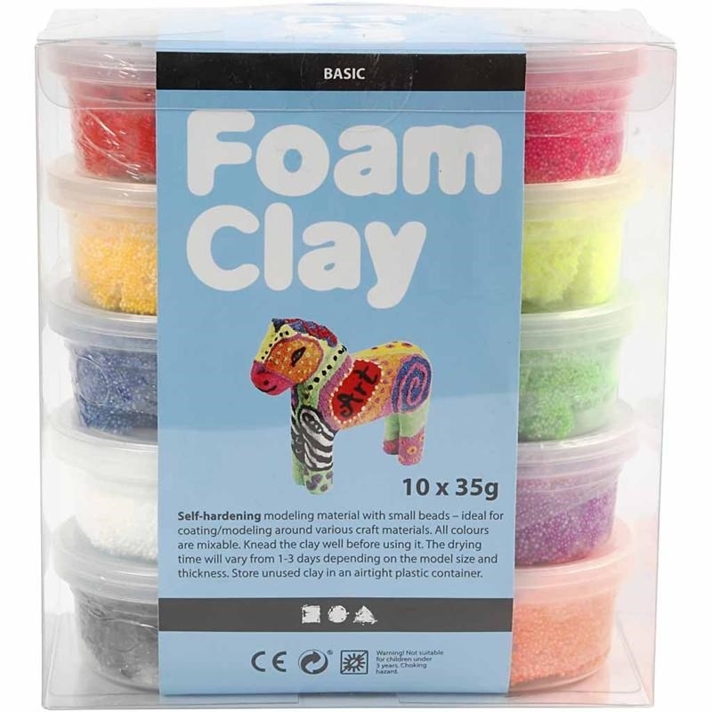 Foam Clay 10 x 35 gram | in Huis