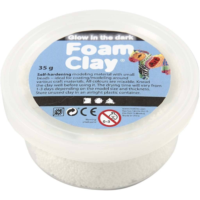 Foam Clay Glow in the Dark - 35 gr klei