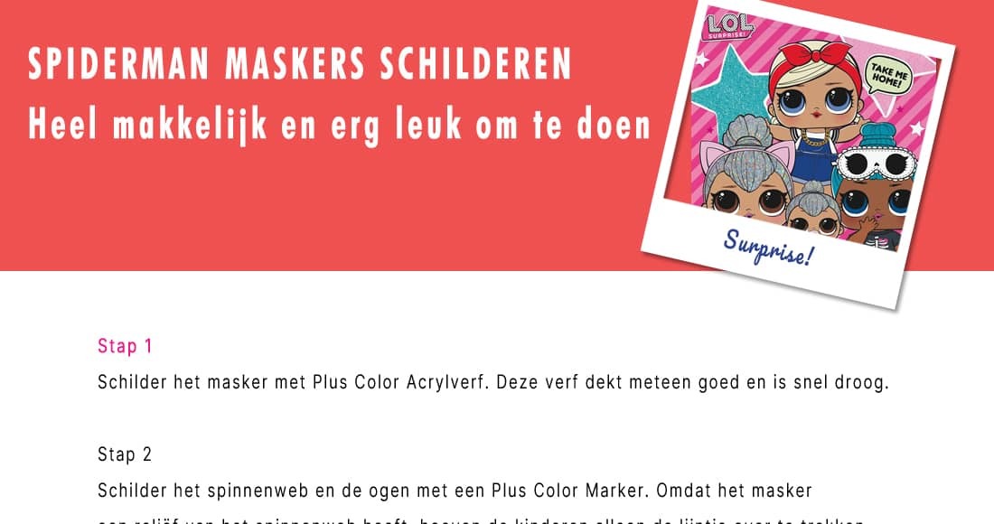 Spiderman Maskers Schilderen