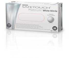 Safetouch Advanced White Nitrile  100st.