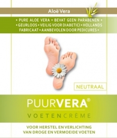 Puur Vera Voetencreme Neutraal 500ml + pomp