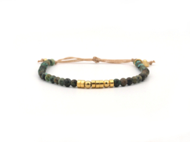 Moederdag mama, Afrikaans turquoise morscode armband