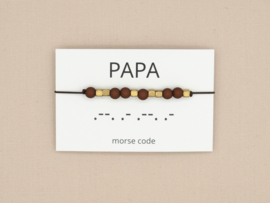 Morse code armband papa