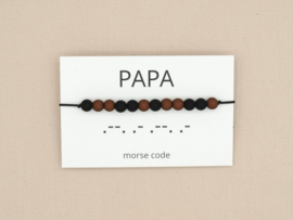 Morse code armband papa