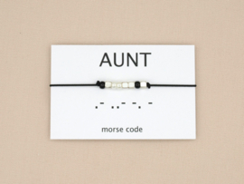 Morse code armband aunt