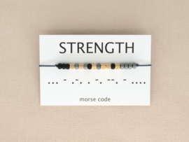 Morse code armband strength