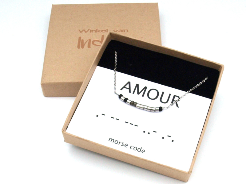 Ketting morse code amour