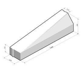 Inritverloopband rechts t.b.v. RWS-band 11,5/22,5x25