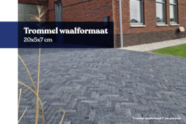 Getrommelde waalformaat antraciet